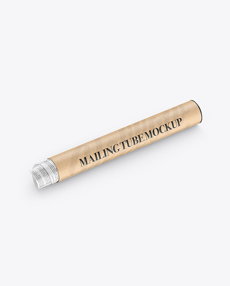 Kraft Mailing Tube Mockup