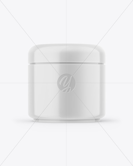 New Glossy Plastic Cosmetic Jar Mockup