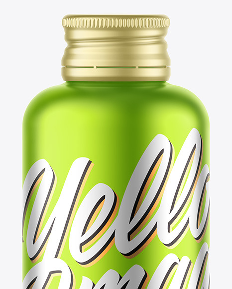 Matte Metallic Bottle Mockup PSD #2