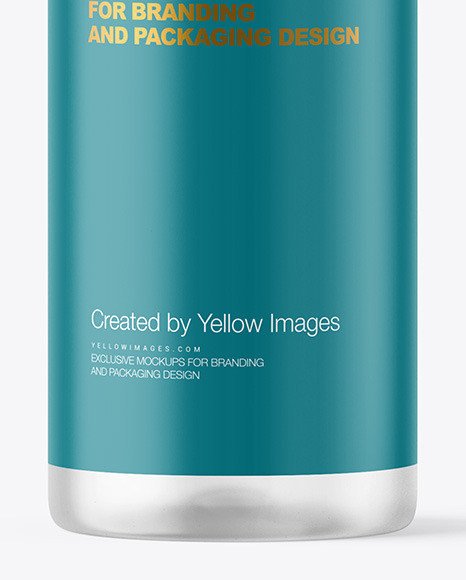 Frosted Cosmetic Bottle Mockup PSD #7