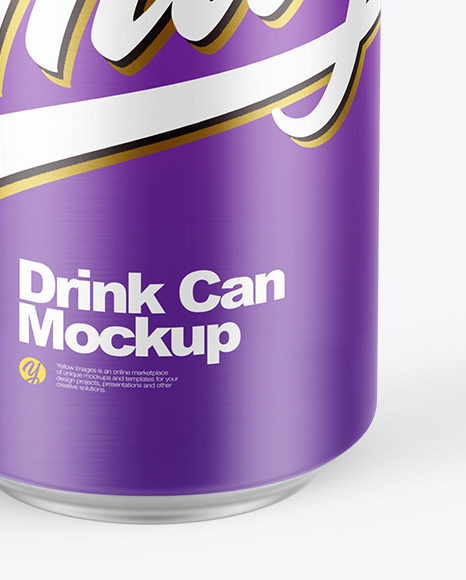 Matte Drink Can Mockup PSD #6