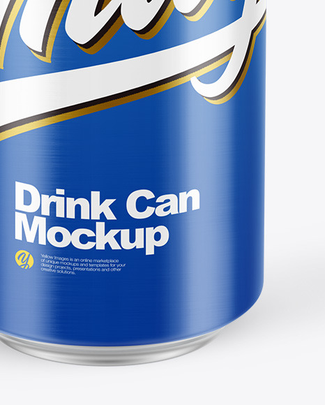 Glossy Drink Can Mockup PSD #6