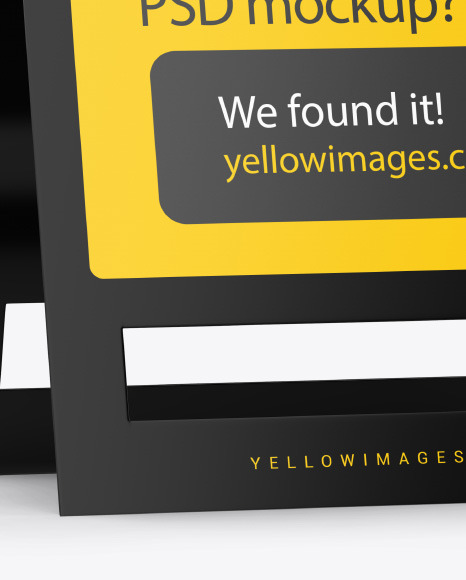 Pavement Sign Board Mockup PSD #1