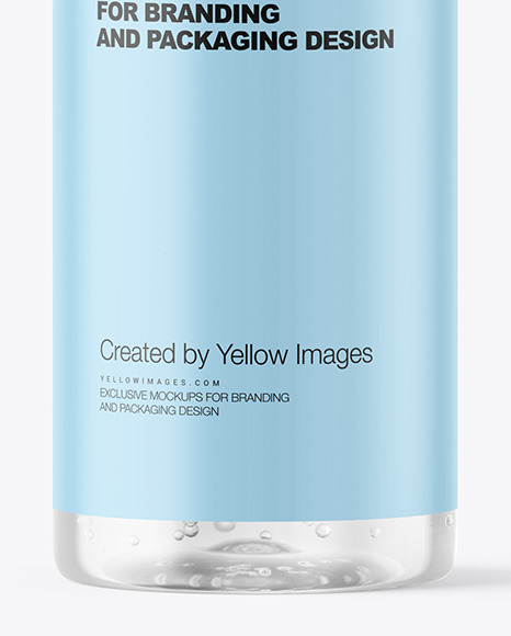 Clear Cosmetic Bottle Mockup PSD #7