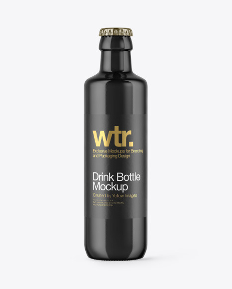 Glossy Ceramic Bottle Mockup