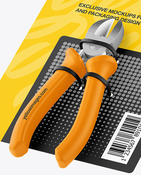 Cutting Pliers Mockup   Half Side View PSD #1