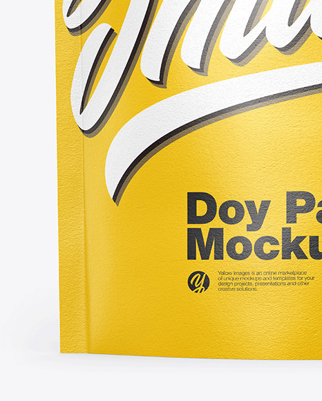 Textured Stand Up Pouch Mockup PSD #5