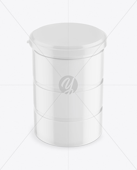 Glossy Jar Mockup PSD #3
