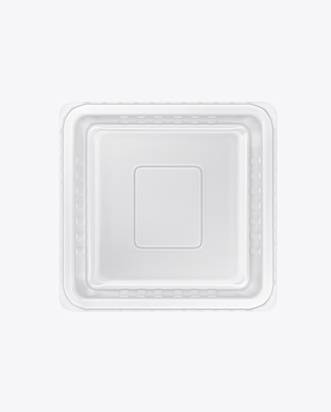 Transparent Tray Mockup PSD #2