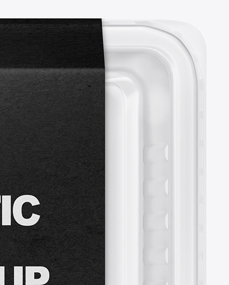 Transparent Tray Mockup PSD #1