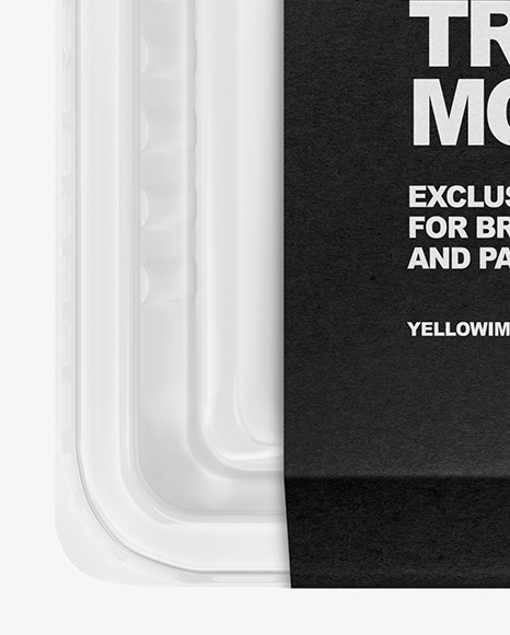 Transparent Tray Mockup PSD #6