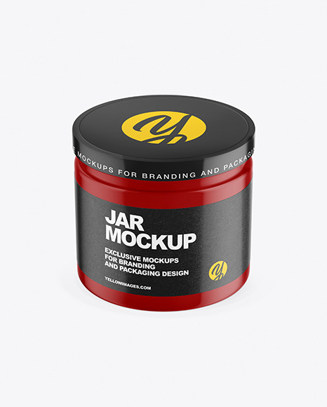 Empty Jar. Clear and glossy