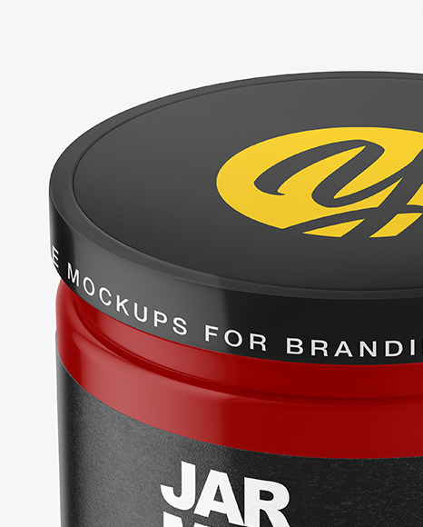 Glossy Jar Mockup PSD #1