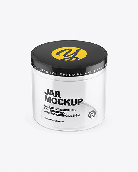 Empty Jar. Clear and glossy