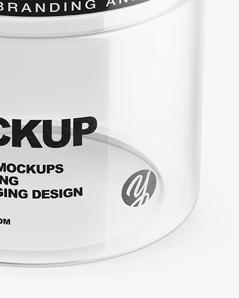 Clear Empty Jar Mockup PSD #7