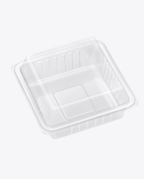 Transparent Tray Mockup PSD #2