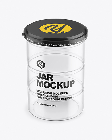 Big Jar Mockup. Clear and glossy