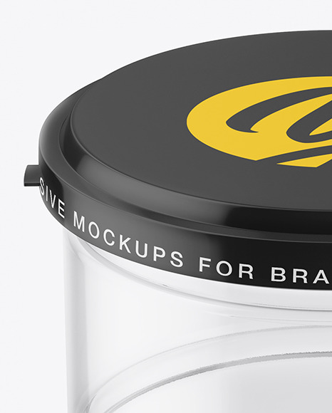 Clear Empty Jar Mockup PSD #6