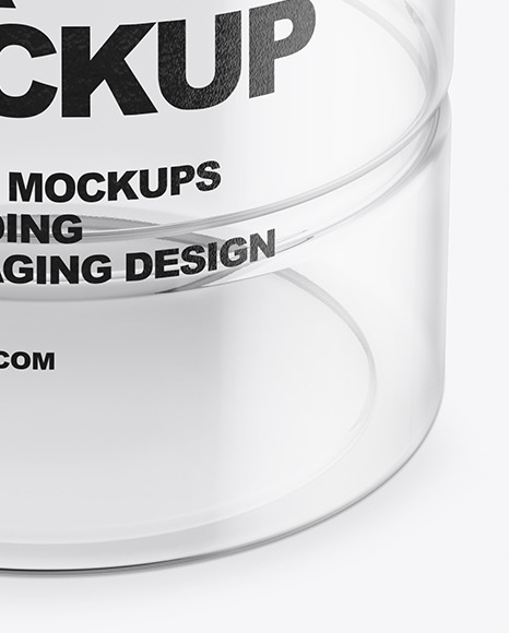 Clear Empty Jar Mockup PSD #7