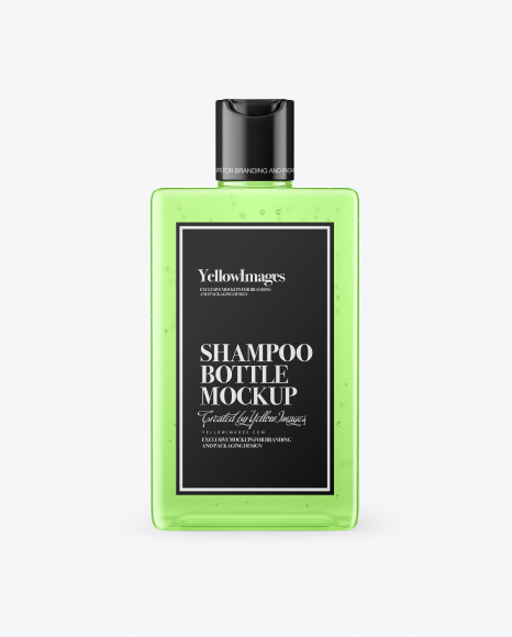 Clear Plastic Shampoo Bottle Mockup