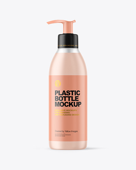 Download Frosted Liquid Soap Bottle With Pump Mockup Yellow Author