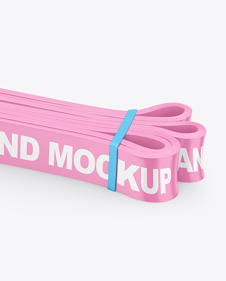 Download Glossy Resistance Band Mockup In Object Mockups On Yellow Images Object Mockups