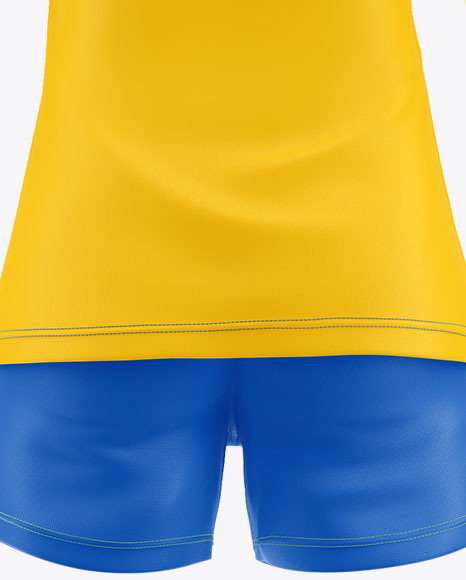 Women’s Football kit Long Sleeve Mockup – Back View PSD #6