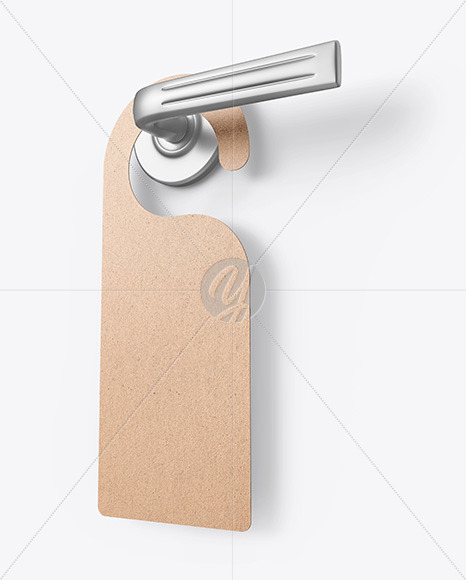 Download Kraft Door Hanger Mockup Free Mockups