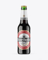 Green Glass Dark Beer Bottle Mockup