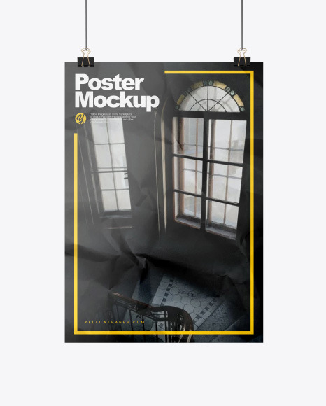 A3 Poster Mockup with Clip Mockup