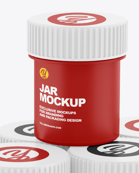 Download Matte Paint Jars Mockup In Jar Mockups On Yellow Images Object Mockups
