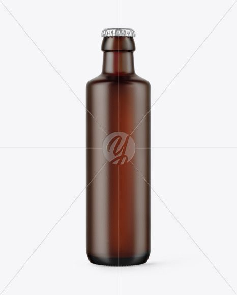 Download Frosted Amber Glass Bottle Mockup Free Mockups