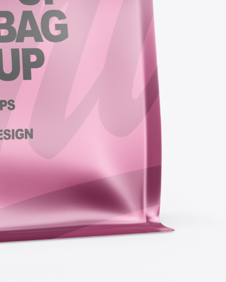 Metallic Food Bag Mockup PSD #6