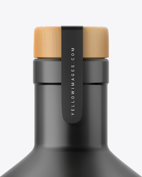 Ceramic Wine Bottle Mockup PSD #1