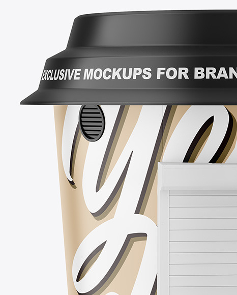 Matte Coffee Stall Mockup PSD #2