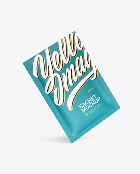 Paper Sachet Mockup PSD #2
