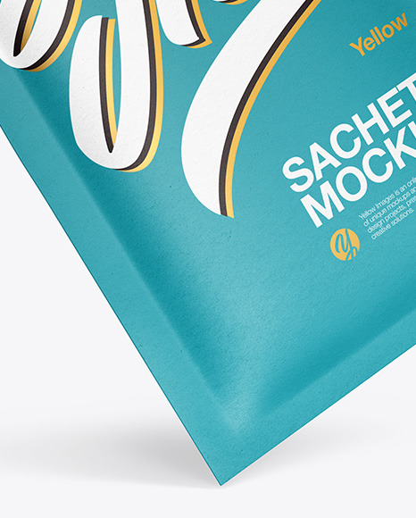 Paper Sachet Mockup PSD #6