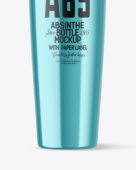 Metallic Bottle Mockup PSD #1