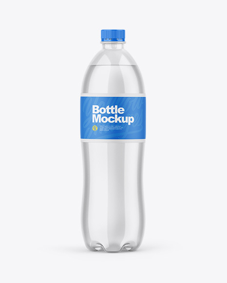 Glossy Plastic Bottle Mockup