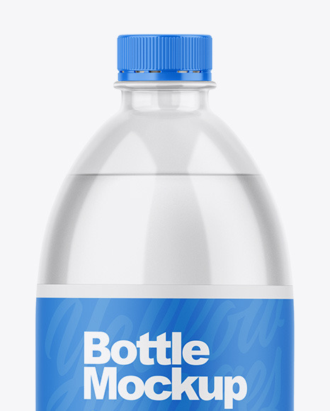 Glossy Plastic Bottle Mockup PSD #6