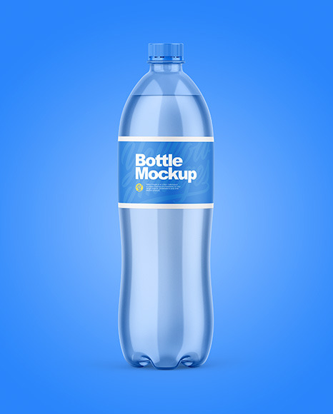 Glossy Plastic Bottle Mockup PSD #2