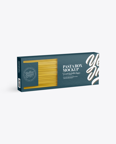 Box with Spaghetti Mockup