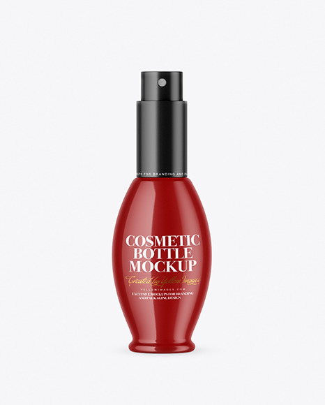 Glossy Cosmetic Bottle Mockup PSD #2