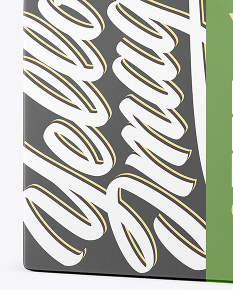 Matte Butter Block Mockup PSD #1