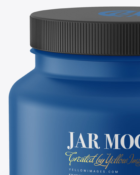 Matte Paint Jar Mockup PSD #2