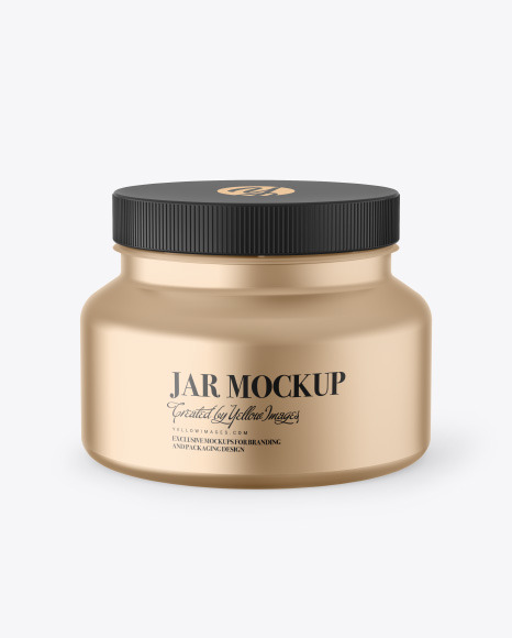 Metallic Paint Jar Mockup