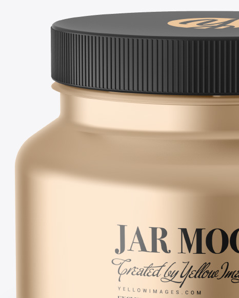 Metallic Paint Jar Mockup PSD #2