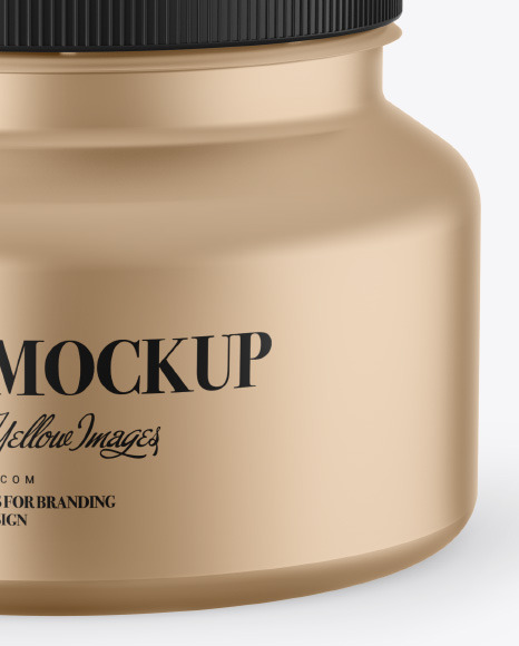 Metallic Paint Jar Mockup PSD #1
