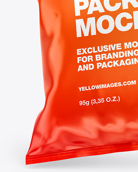 Glossy Snack Package Mockup PSD #6