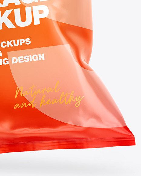 Glossy Snack Package Mockup PSD #7